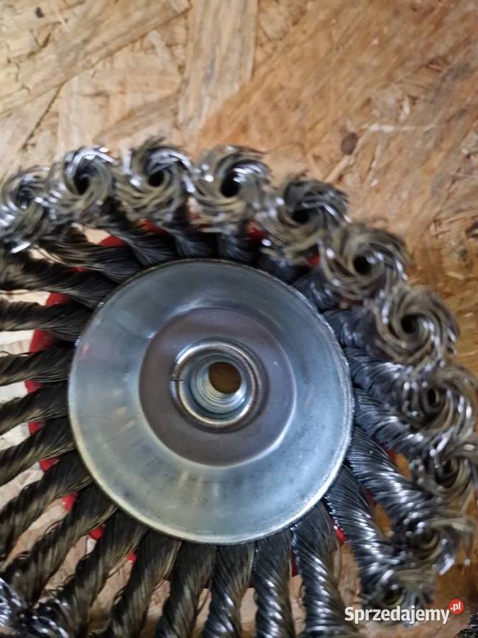 Szczotka druciana czołowa 125mm stalowy drut wielkopolskie Głogowa