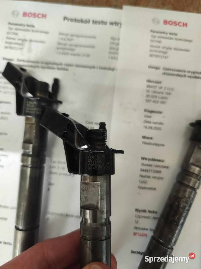 Komplet wtryskiwaczy Bosch MercedesBenz OE Lublin