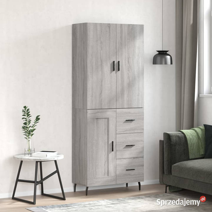 Witrynka szary dąb sonoma 695x34x180 materiał