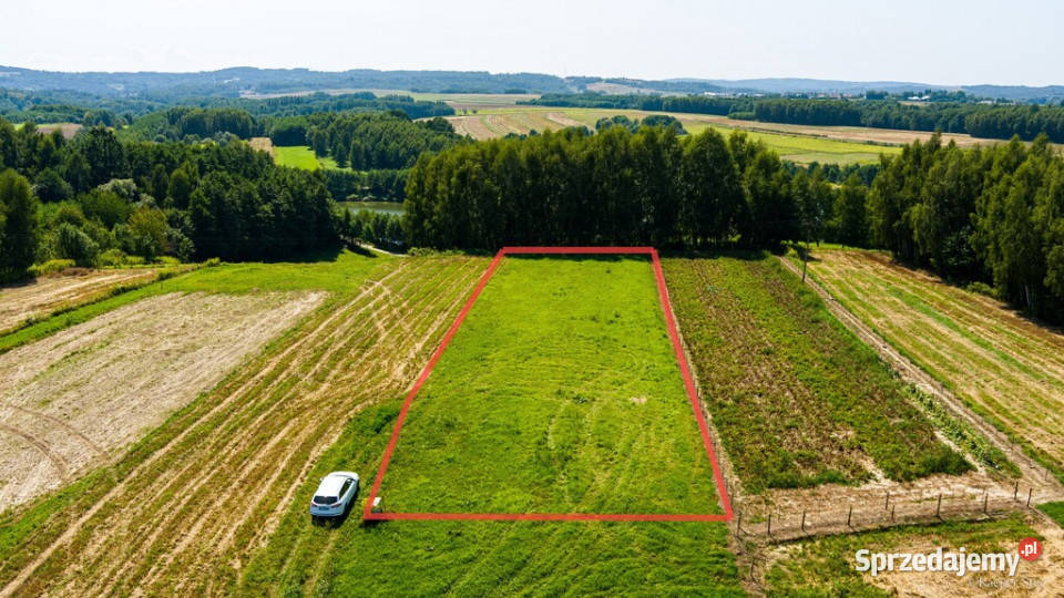 Działka z projektem domu zalewem w Skrzyszowie Sprzedaż Skrzyszów