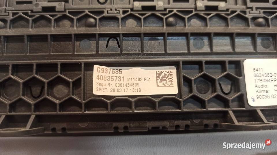 BMW 7 G11 PANEL KLIMATYZACJI 6834362