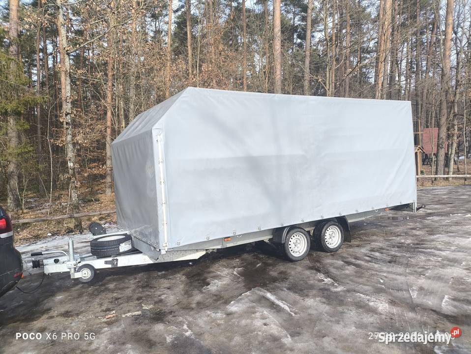 Przyczepa laweta super stan z plandeką Czersk