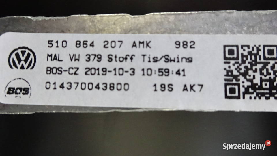 VW Golf tunel środkowy mieszek podłokietnik Dąbie