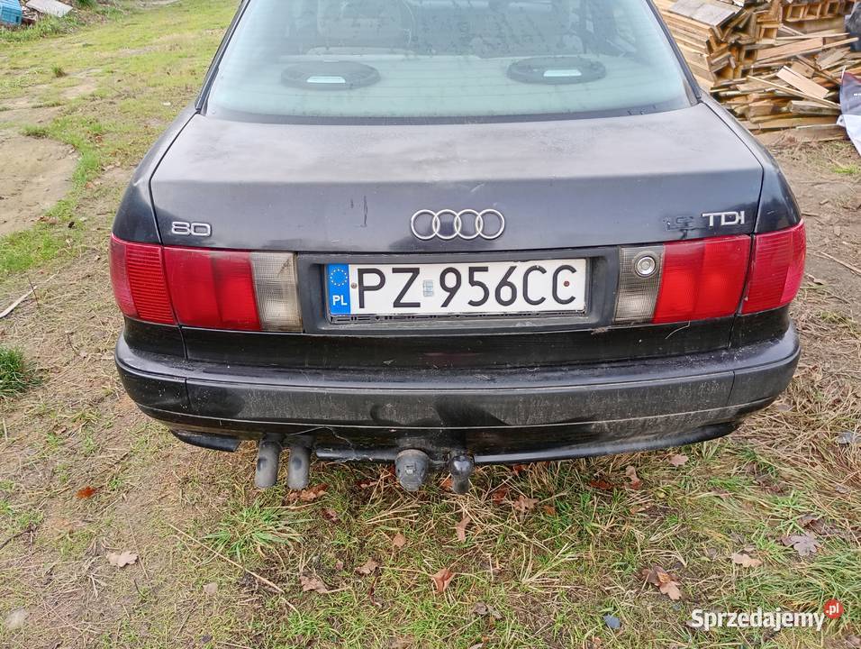 Audi 80 19 TDI AUTOMAT gruby welur drewno Złotów