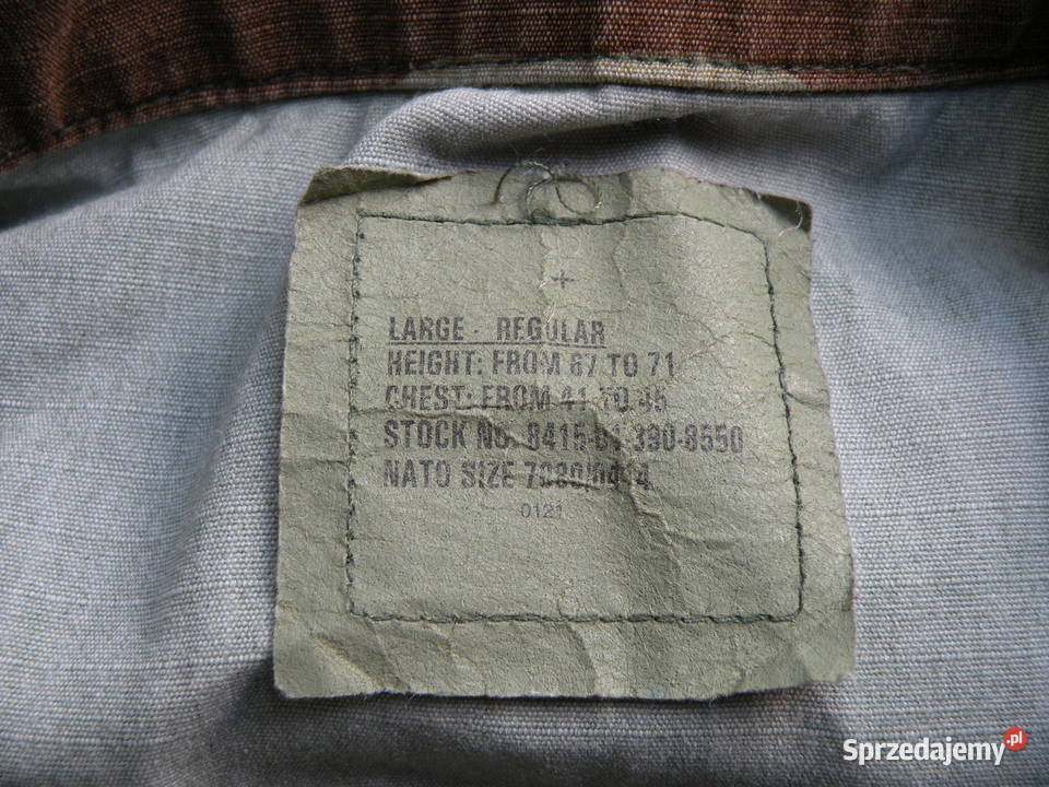 Bluza BDU woodland large regular ripstop obszyta sprzedam