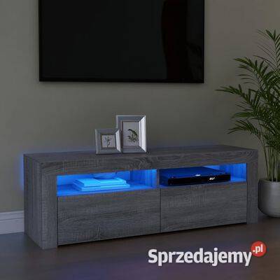 vidaXL Szafka pod TV z LED szary dąb sonoma Warszawa