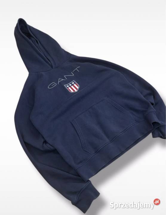 Bluza z Kapturem Gant Granatowa Meska Unisex Rozmiar S Kłobuck