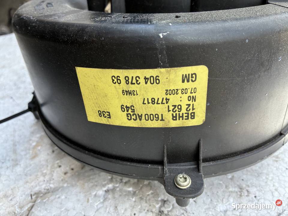 Dmuchawa Wentylator Nawiewu Opel Zafira A Wisznice sprzedam