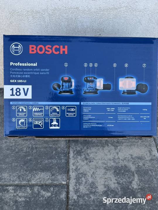 Szlifierka Bosch Gex 185li Piaseczno