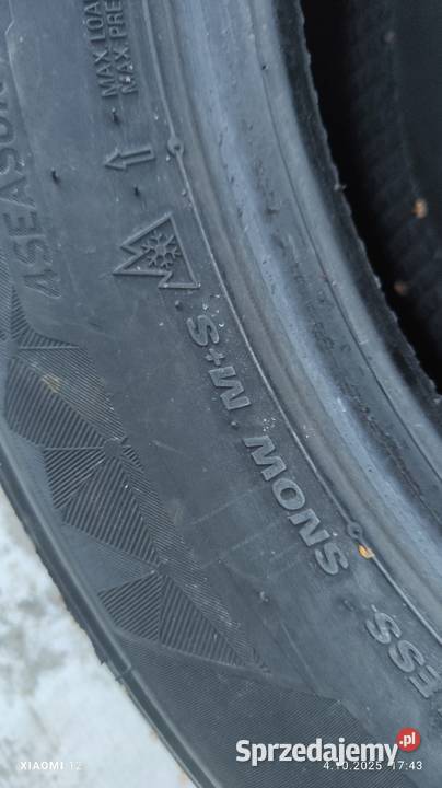 Opony wielosezon 1856515 stan kumho Zwoleń sprzedam