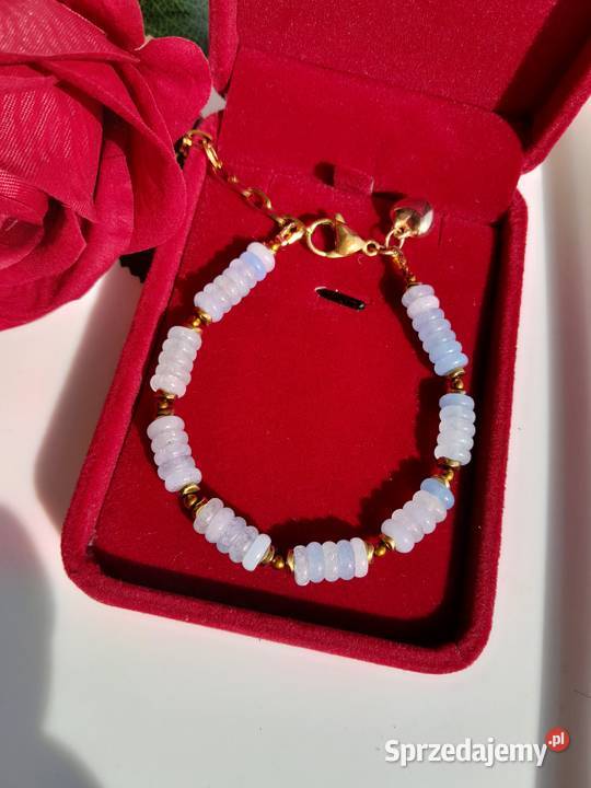 Bransoletka z kamienia naturalnego akwamaryn