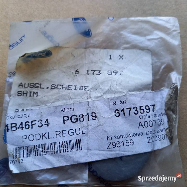 617359784FF6K514ACA Podkładka reg małopolskie Kraków sprzedam