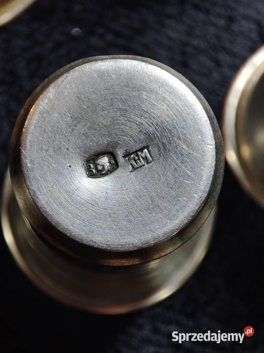 Kubki i kieliszki kiduszowe srebro mazowieckie Warszawa