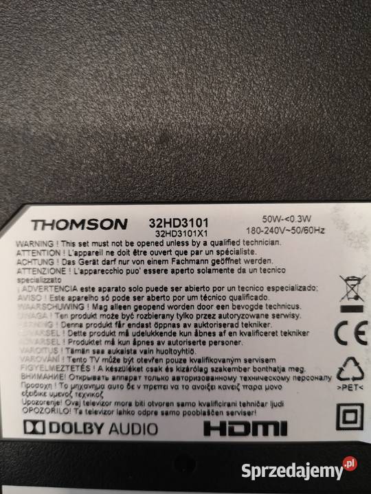Thomson 32HD3101 czesci podkarpackie