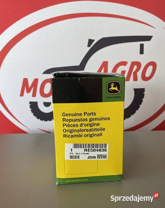 Filtr oleju silnika John Deere RE504836 ORYGINAŁ podlaskie Białystok sprzedam