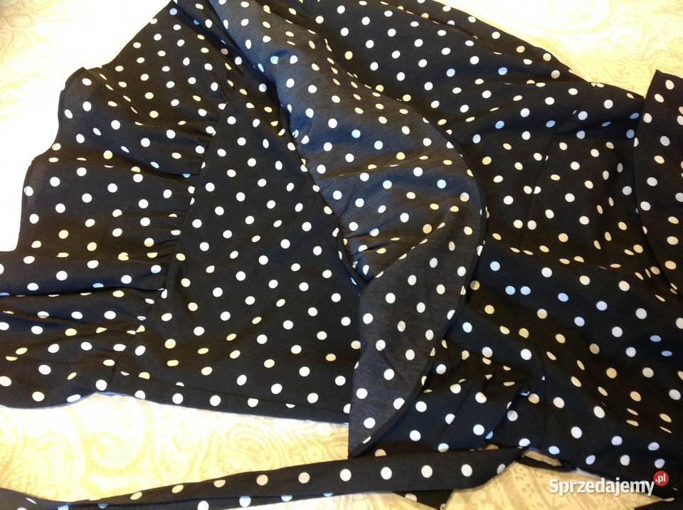 Mini Sukienka Hiszpanka Damska w Grochy S j Nowa Nowa Sól