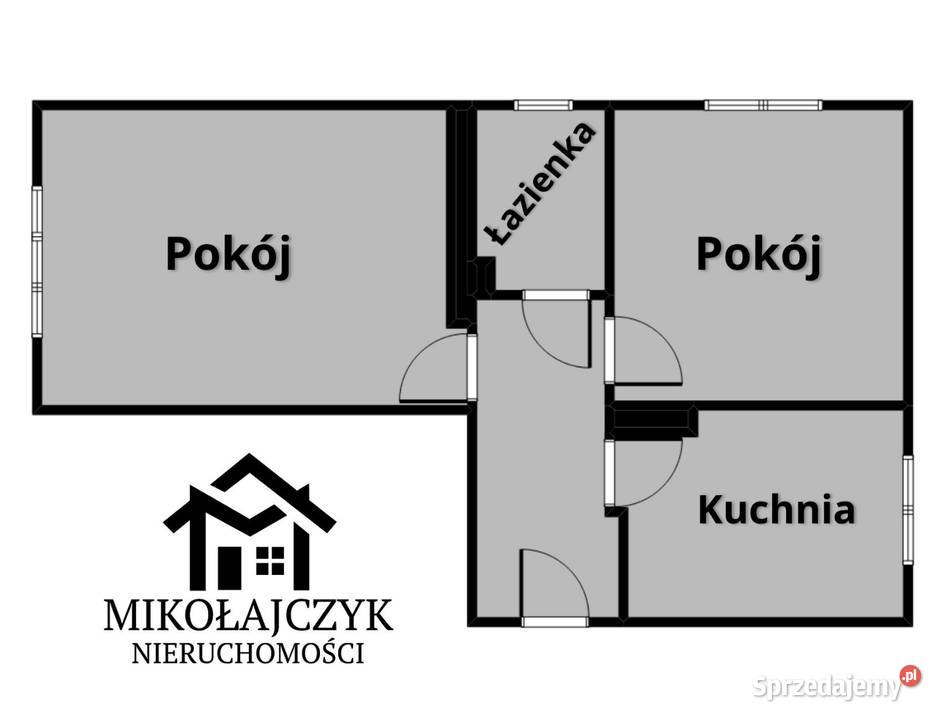 2 pokoje centrum Bartoszyc 46 m2 parter Sprzedaż Bartoszyce