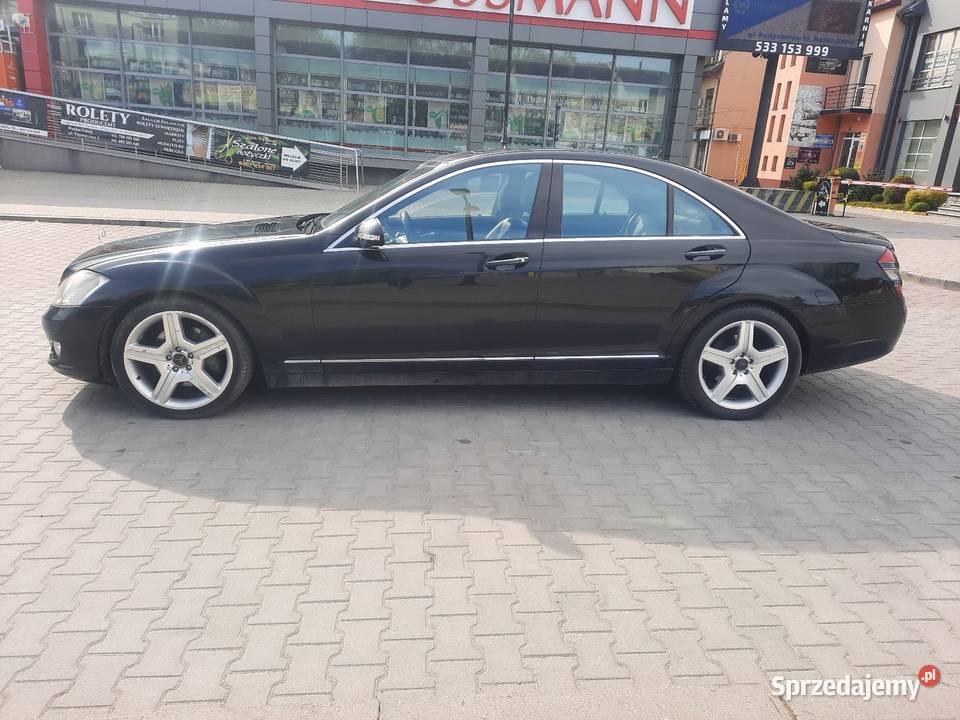 Mercedes w221 s klasa Czarna Szyberdach nieuszkodzony Wiślica