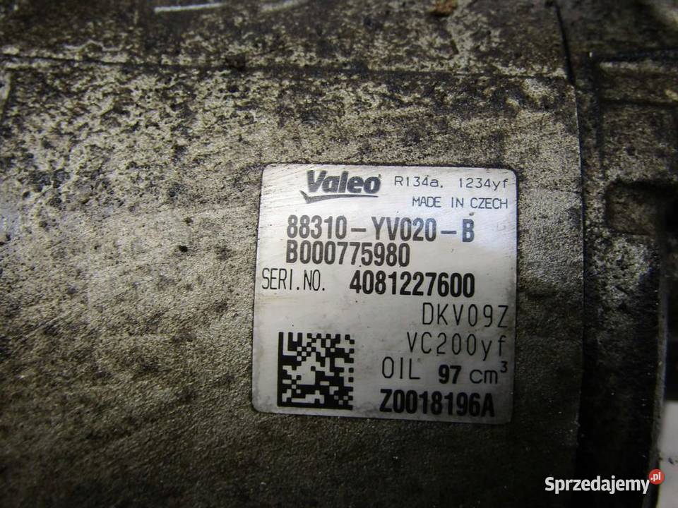 KOMPRESOR SPRĘŻARKA KLIMATYZACJI 12 VTI PEUGEOT