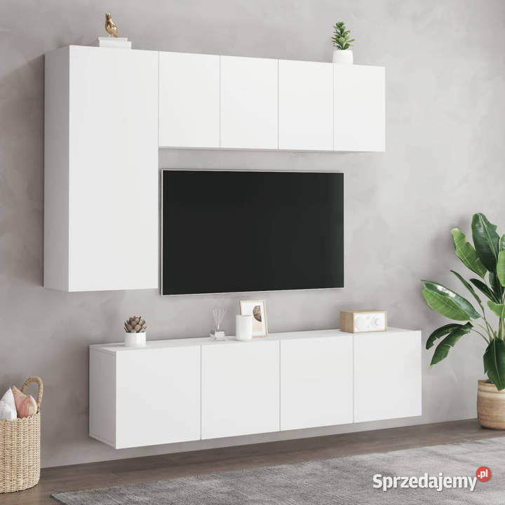 Ścienna szafka TV biała 60x30x41 WM836938 Warszawa sprzedam