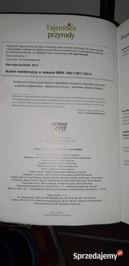 Tajemnice przyrody 4 podręcznik