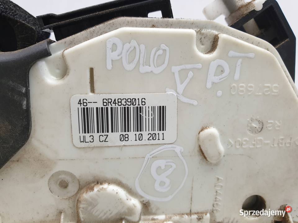 VW Polo V GTI ZAMEK DRZWI prawy TYŁ PASAŻERA lubelskie Rudka sprzedam