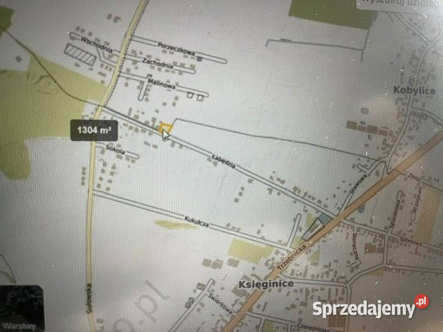Działka 1304m2 Kobylice