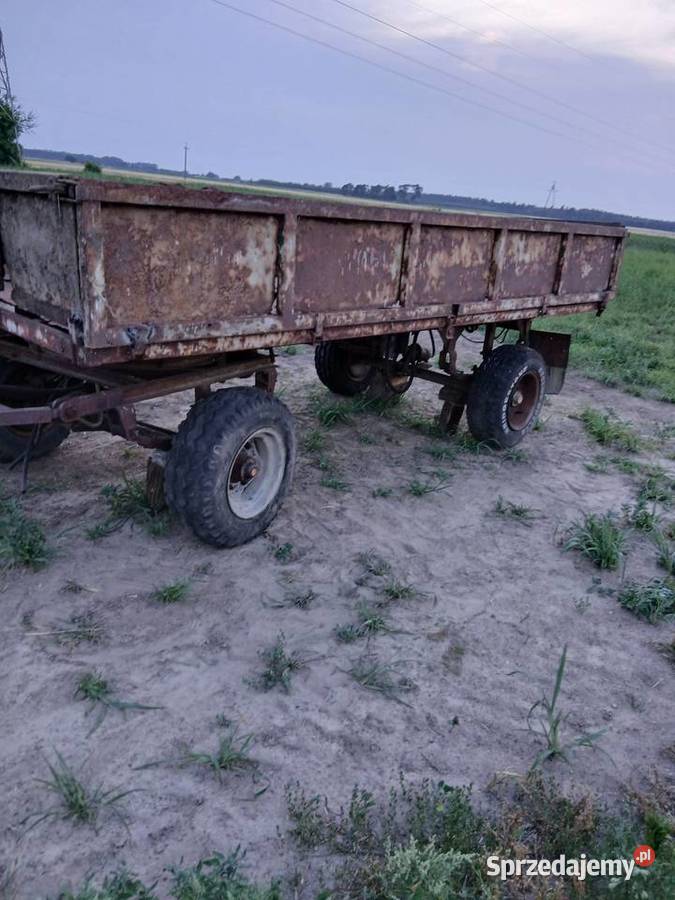 Przyczepa wywrotka d35 kaczka wał posiew 220m Kuhn wielkopolskie Kijowiec