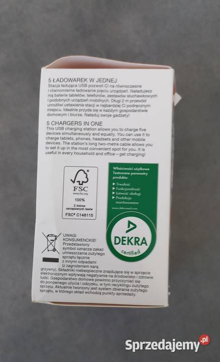 Sprzedam stację ładującą USB z 5ma wyjściami z Wrocław sprzedam