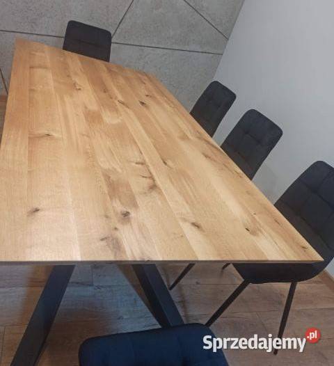 Stół dębowy Loft nowoczesny lite drewno pająk 200cm Kraków