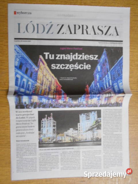 ŁÓDŹ ZAPRASZA dwa dodatki Gazeta Wyborcza Pozostałe Parczew