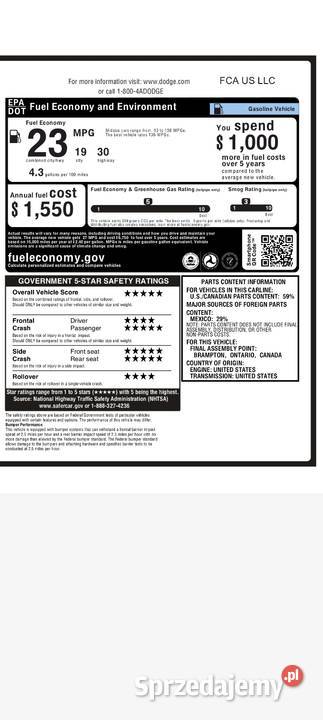 Dodge challenger v6 Rybnik