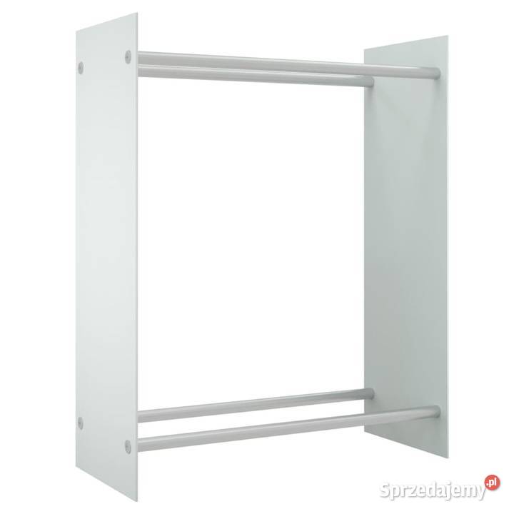 vidaXL Stojak na drewno opałowe biały 80x35x100 Pozostałe Warszawa