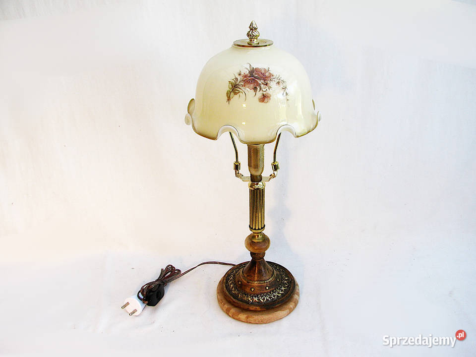 Lampka mosiądz Falbanka Vintage Szczecinek