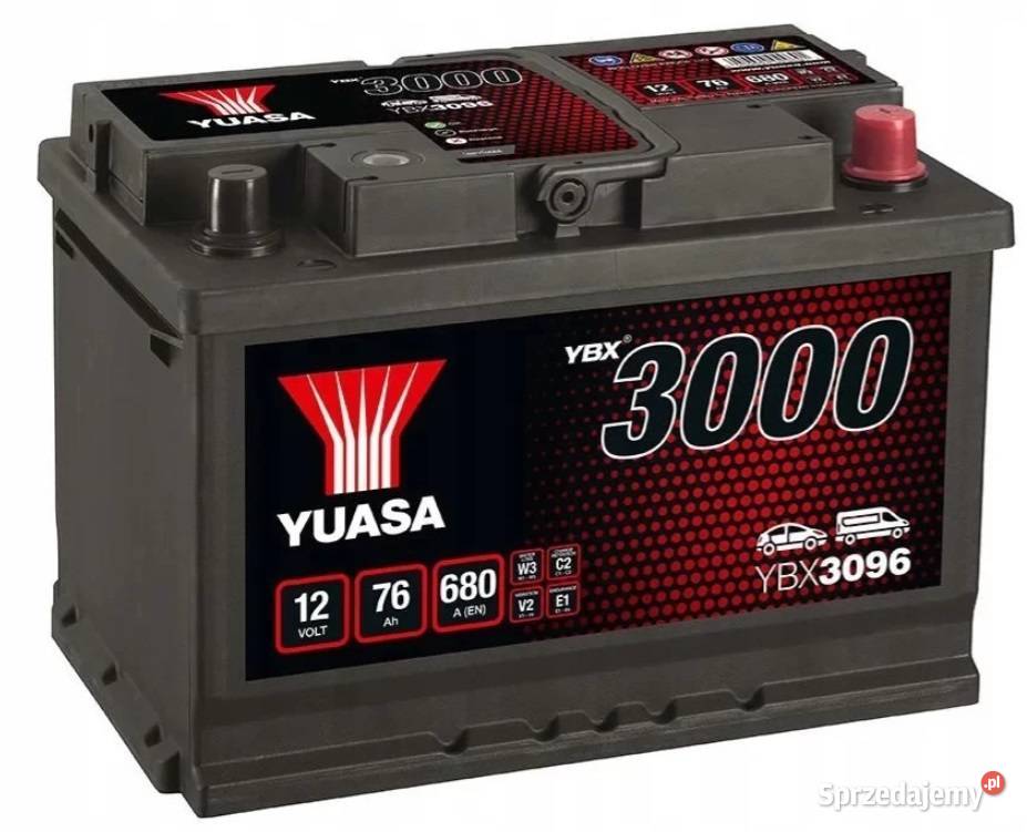 Akumulator Yuasa Standard 12V 76Ah 680A Prawy