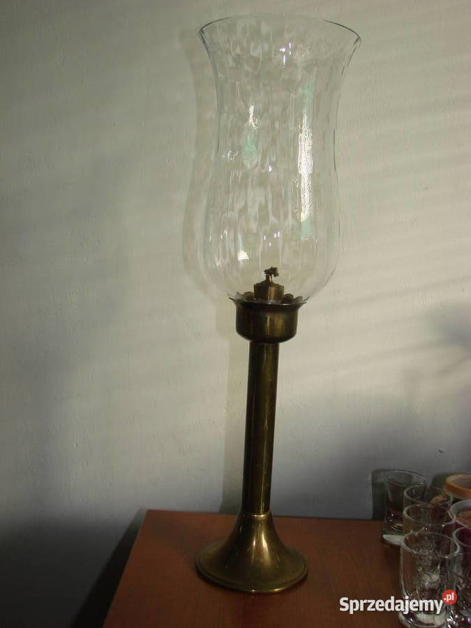 CAWA mosiężna lampa naftowa Pruszcz Gdański