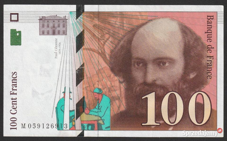 Francja 100 franków 1998 Cezanne