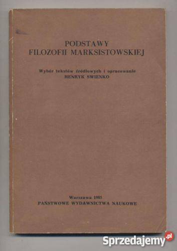 Podstawy filozofii marksistowskiej Szczecin