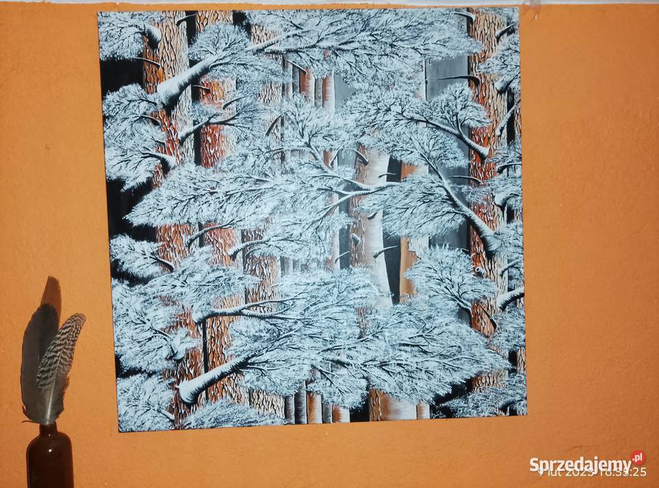 Sosnowy sen akryl 80 x 80 Malarstwo Gniewoszyce