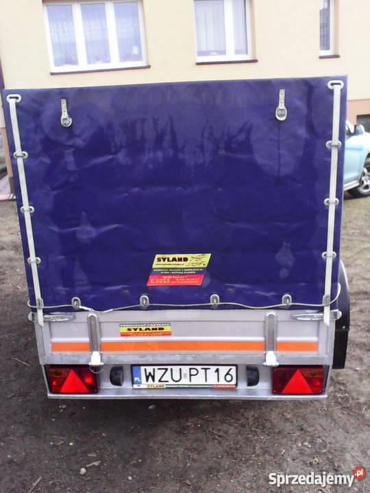 Przyczepka dwuosiowa na resorach mazowieckie Kuczbork-Osada