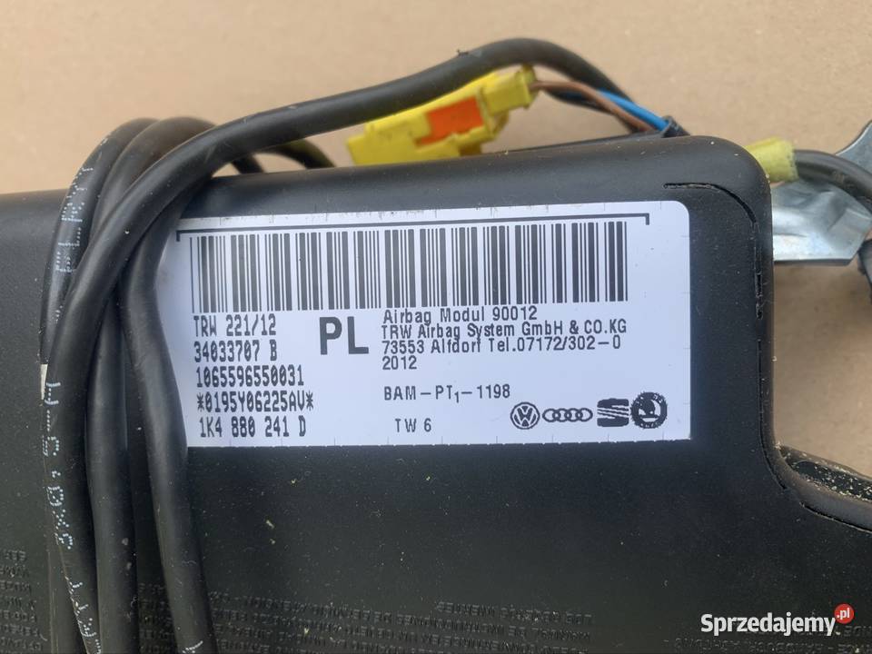 Poduszka airbag fotela lewa prawa skoda octavia Szczecin