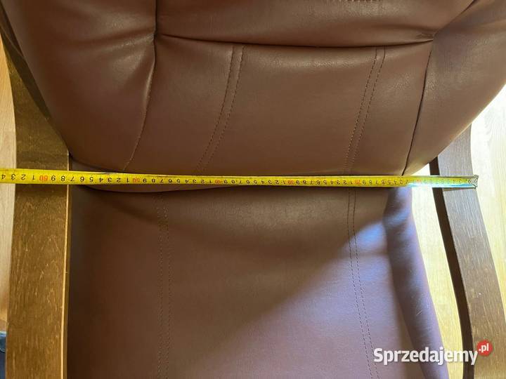 Fotel Finka Ola BRW brązowy drewno Kent stan mazowieckie