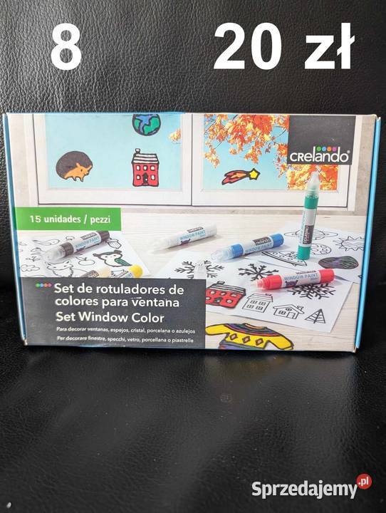 Mazaki do szkła luster porcelany 10 sztuk Stare Koźle