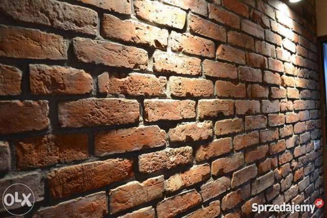 Cegła cięta płytki lica naturalna płytka design wewnętrzne Zakopane