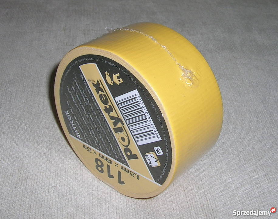 Taśma klejąca wodoodporna 48mm 25m żółta mocna Wyszków sprzedam