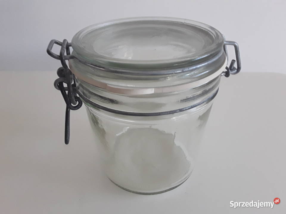 Szklany słój 350 ml z zapinaną uszczelnioną Warszawa