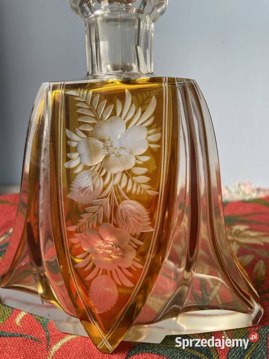 Karafka krysztal Bohemia 19301940 Czechy Jelenia Góra