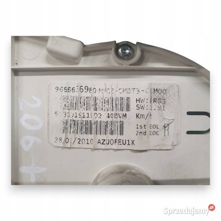 LICZNIK ZEGARY 9666636980 Peugeot 206 14 8V Chełm sprzedam