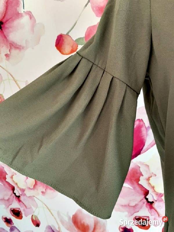 primark sukienka khaki luźny fason perełki nowa Rozmiar 38(M) Odzież damska Choszczno