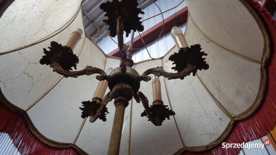 stara lampa podłogowa mosiądz piękna Oświetlenie Mielnica Duża sprzedam